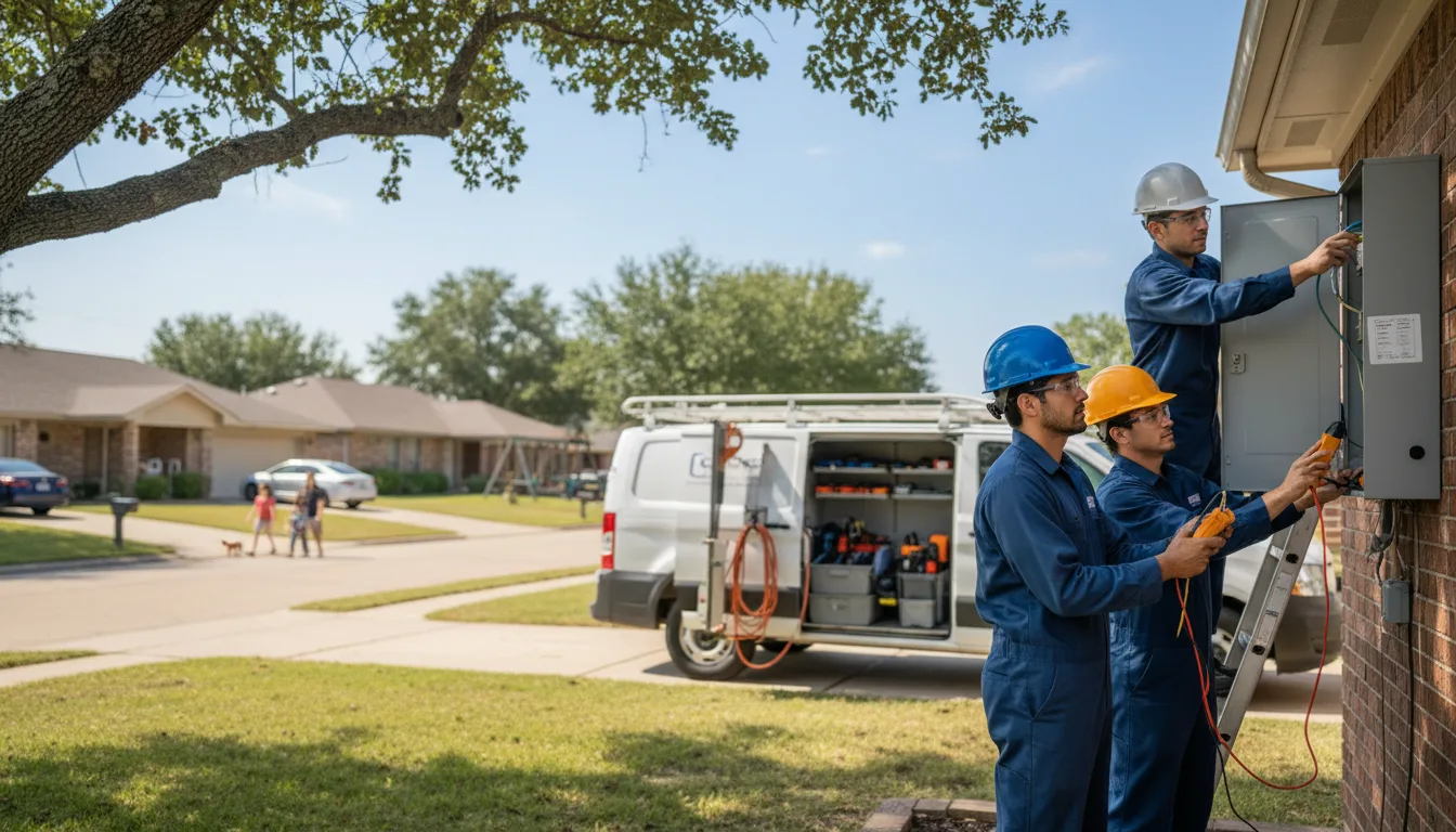 Certified electrician providing emergency electrical services in Fiatt, IL